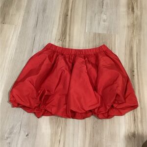 Express Vibrant Red A-Line Skirt
